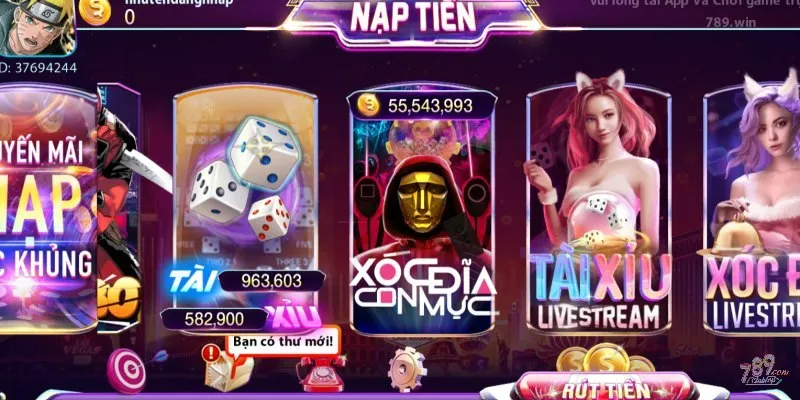 Chơi xóc đĩa con mực tại cổng game uy tín 789club